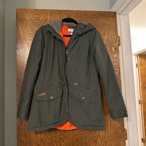 Columbia Green Tunic Length Jacket